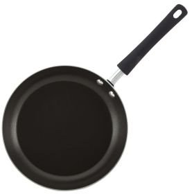 3 Piece Aluminum Nonstick Frying Pan Set, Black